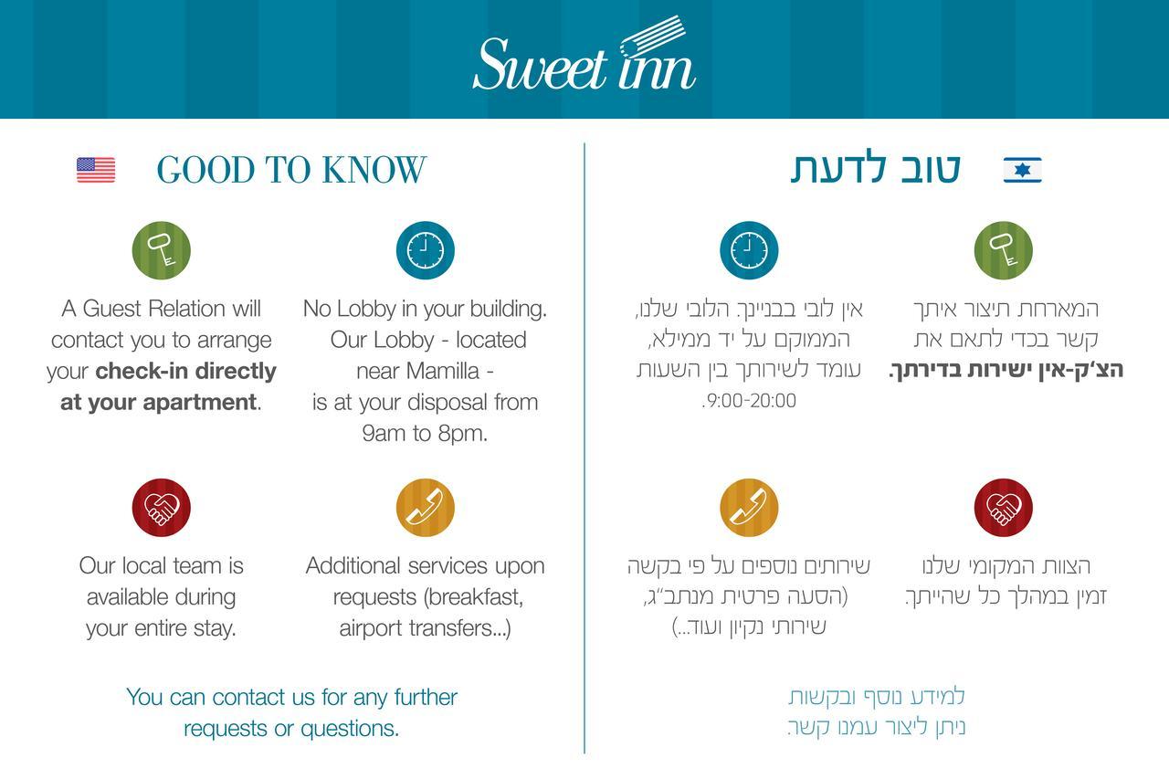 Sweet Inn- Talbieh Jerusalén Exterior foto